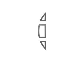 Déco demi-lune évidé - Portail standard