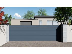 Portail coulissant design- ECOLINE - 4m