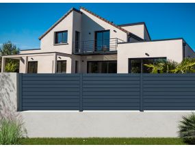 Cl&ocirc;ture aluminium brise-vue - lame 117mm - PERSIENNE