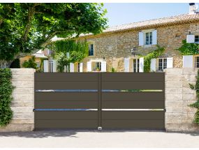Portail battant alu ajouré - XL