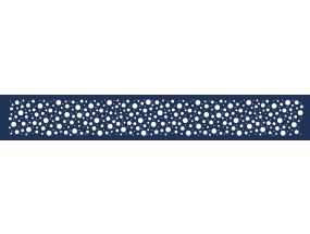 1 Bandeau BULLE tôle alu perforée H200 Lg 1770mm