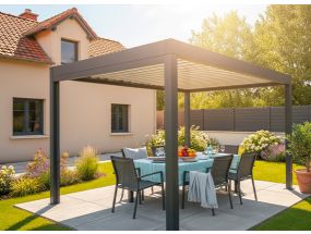 Pergola bioclimatique autoportée - EOSUN - 5x3.5m