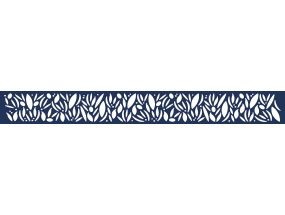 1 Bandeau FEUILLE tôle alu perforée H200 Lg 1770mm