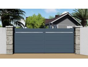 Portail battant design- ECOLINE - 3m