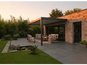 Pergola bioclimatique adossée - ZENSUN - 4x3m