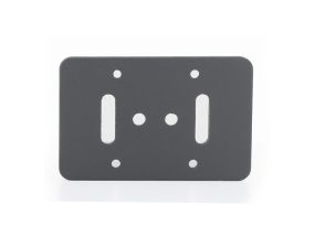 Platine alu avec visserie pour pose sur muret