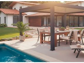 Pergola bioclimatique autoportée - EOSUN - 6x3m