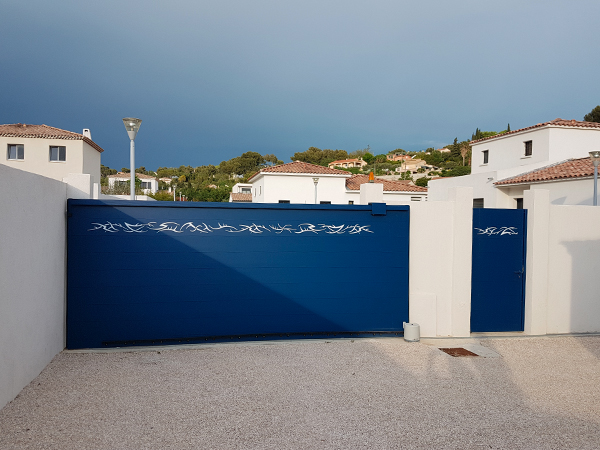 Portail et portillon EXCLUSIVE en RAL 5003