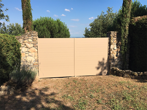 Portail battant FLAT RAL 1019